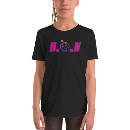 Youth smiley face H.O.N Short Sleeve T-Shirt